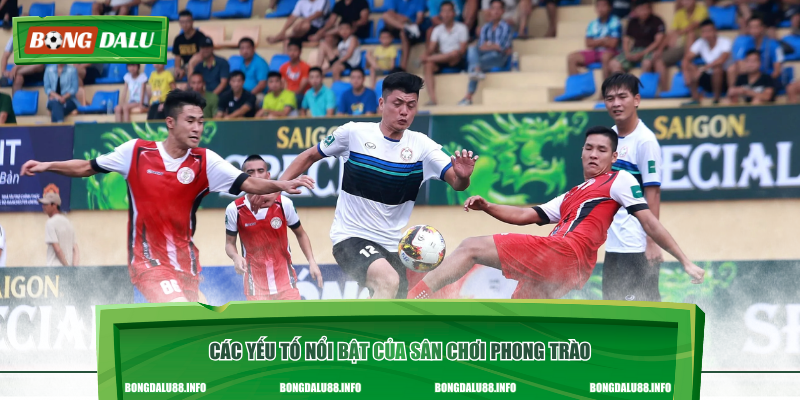 Các yếu tố nổi bật của sân chơi phong trào